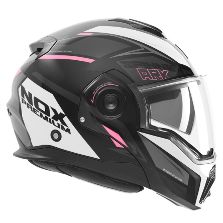 Helma NOX SPINNER černá/bílá/růžová