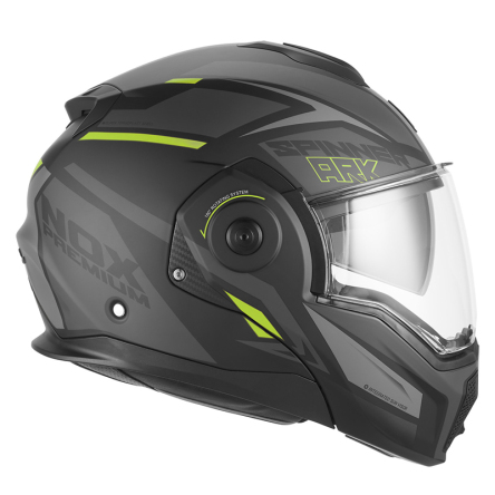 Helma NOX SPINNER ARK černá matná/žlutá fluo