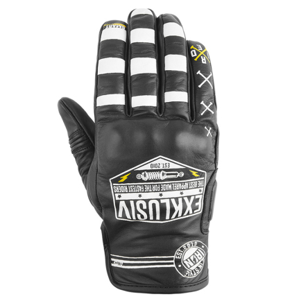 Rukavice NOX IRON GLITCH černá/bílá