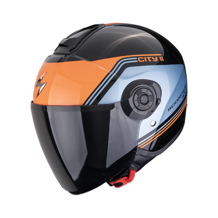 Helma SCORPION EXO-CITY II VITA černo/modro/oranžová