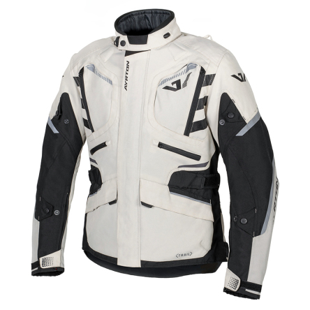 Bunda AYRTON TRAIL světle šedá/černá