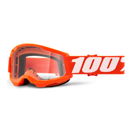 Dětské brýle 100% STRATA 2 orange, čiré plexi