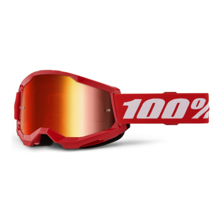 Brýle 100% STRATA 2 NEW červené, červené plexi