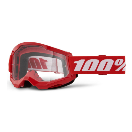 Brýle 100% STRATA 2 NEW červené, čiré plexi