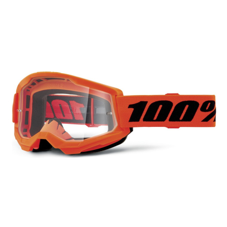 Brýle 100% STRATA 2 NEW oranžové, čiré plexi