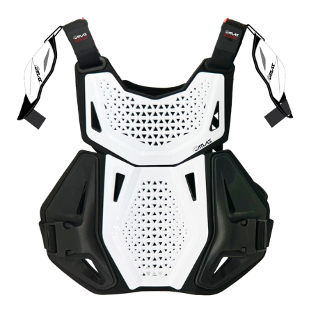 Dětský chránič hrudníku + ramena ATLAS CHARGER CE L1 bílá