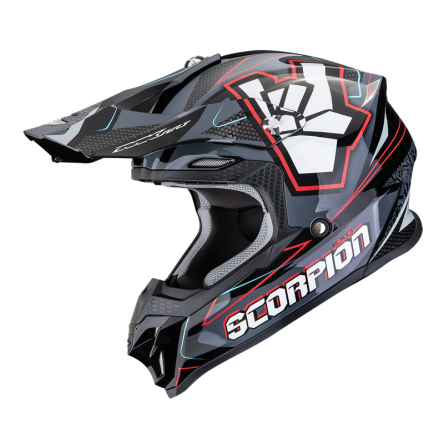 Helma SCORPION VX-16 EVO AIR ROK černo/šedo/červená