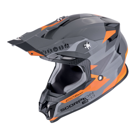 Helma SCORPION VX-16 EVO AIR ROD šedo/oranžová