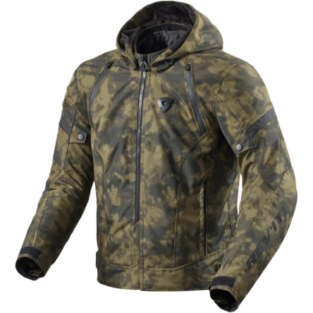 Bunda REVIT FLARE 3 H2O camo tmavě zelená