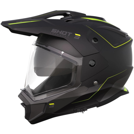 Helma SHOT TREK MAX VISION RALLY matná černo-fluo žlutá