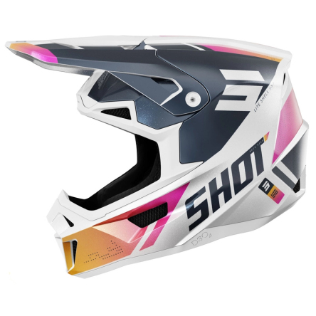 Helma SHOT LITE ULTRA perleťově modro-oranžovo-růžová