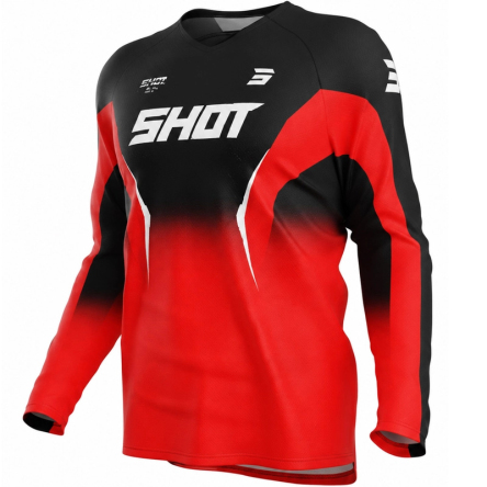 Dres SHOT DRAW CLASH červený