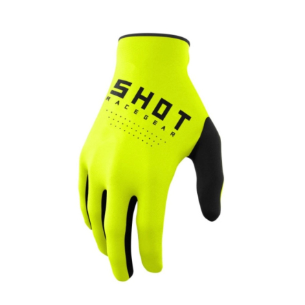 Rukavice SHOT RAW černo-fluo žluté