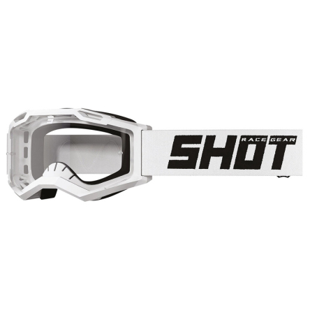 Dětské brýle SHOT ROCKET KID 2.0 SOLID bílé s čirým plexi