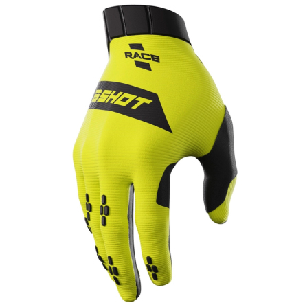 Dětské rukavice SHOT RACE fluo žluté