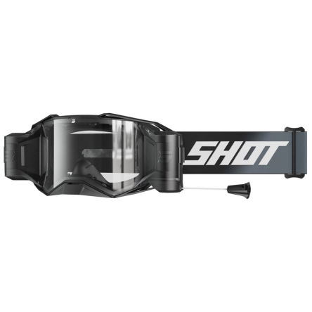 Brýle SHOT LITE ROLL-OFF SOLID černé s čirým plexi