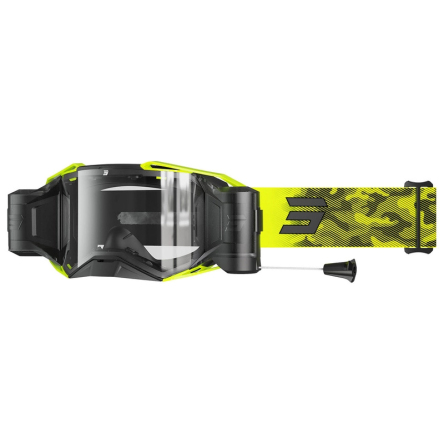 Brýle SHOT LITE ROLL-OFF PATROL fluo žluté s čirým plexi