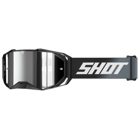 Brýle SHOT LITE SOLID černé se stříbrným iridiovým plexi