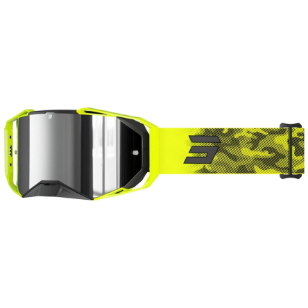 Brýle SHOT LITE PATROL fluo žluté se stříbrným iridiovým plexi
