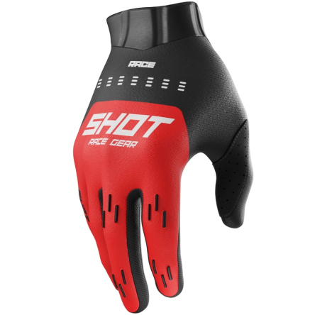 Dětské rukavice SHOT RACE EVO červené