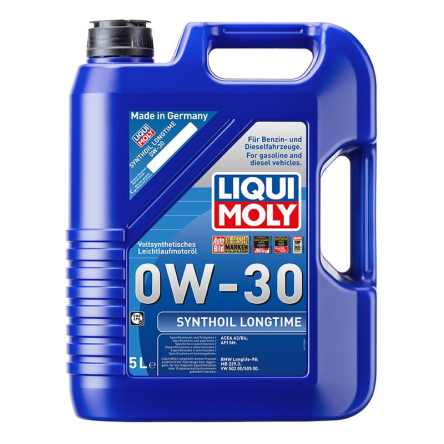 Motorový olej SYNTHOIL 4T 0W-30 LONGTIME - 5L