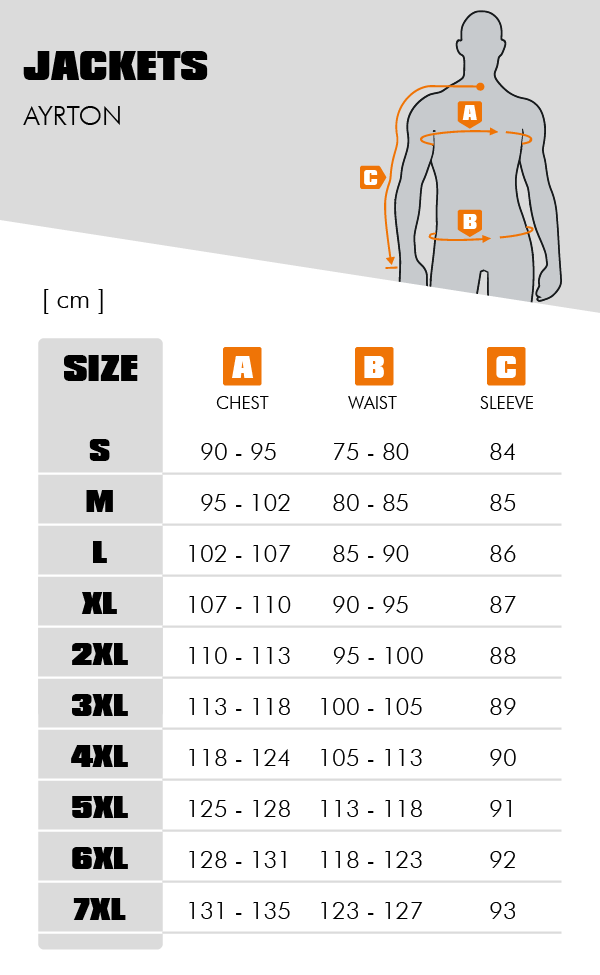 Tabulka moto bundy pánské AYRTON